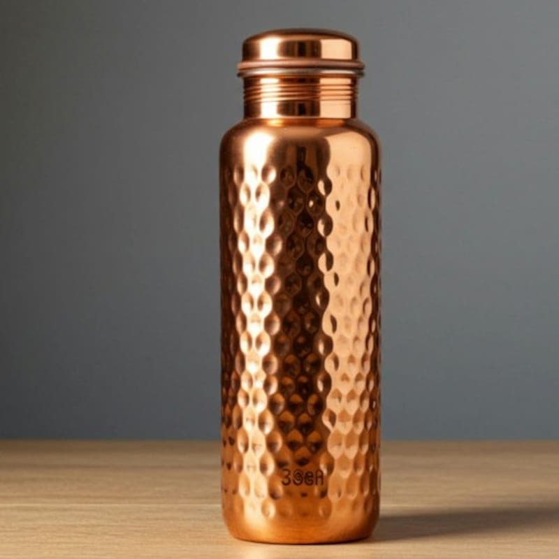 Pure Copper Water Bottle, 1 Litre